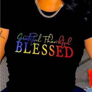 Inspiring quote T shirt small black